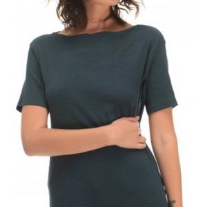Zara Green Ribbed Knit Top